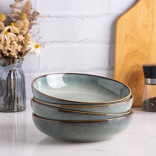 8.5’’ Ceramic Pasta Bowls Set of 4 (4 Count)
