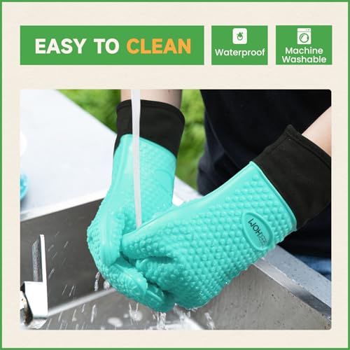 BBQ Gloves Heat Resistant Oven Mitts (2 Count)