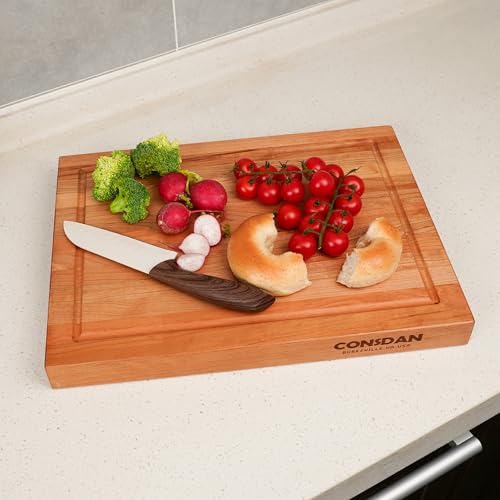 Solid Cherry Wood Cutting Board for Kitchen