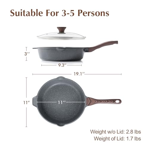 Nonstick Deep Frying Pan Skillet