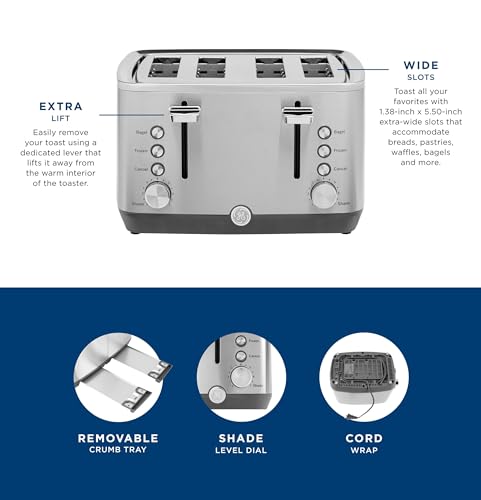 Stainless Steel 4 Slice Toaster