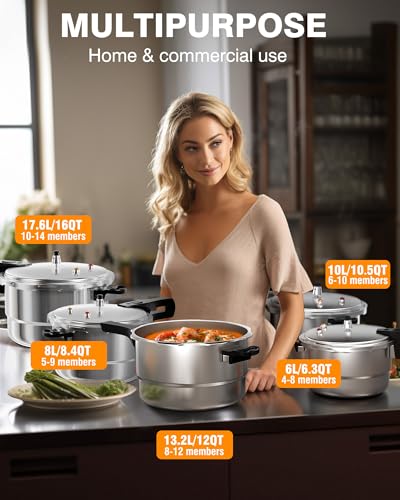 12 Qt Aluminum Pressure Cooker