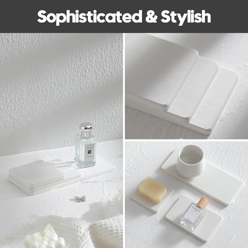3PCS Bathroom Sink Vanity Trays (3 Count)