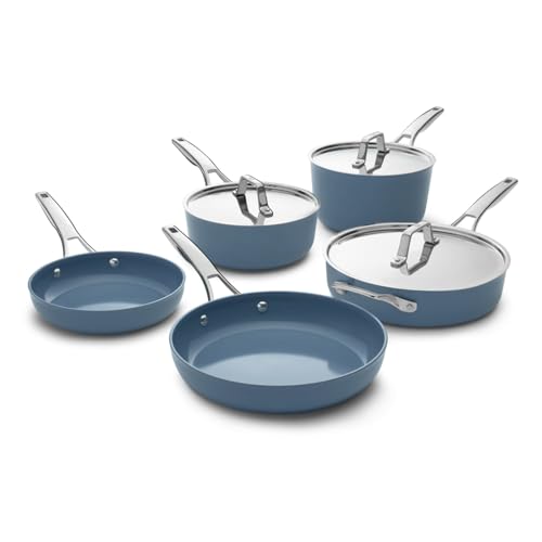 Premier Ceramic Nonstick 8 Piece Cookware Set