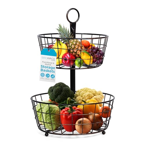 2 Tier Wire Fruit Basket