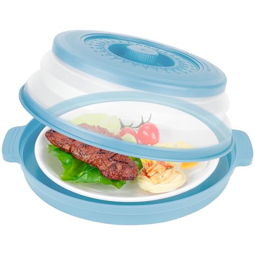 10.7 Inch Microwave Food Cover with Heat Insulation Mat