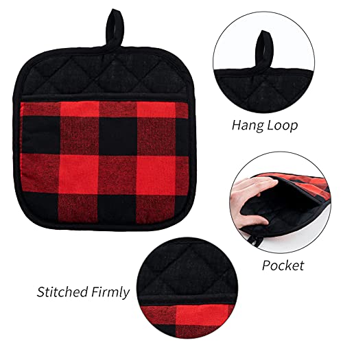 4 Pack Pot Holders for Kitchen Clearance (4 Count)