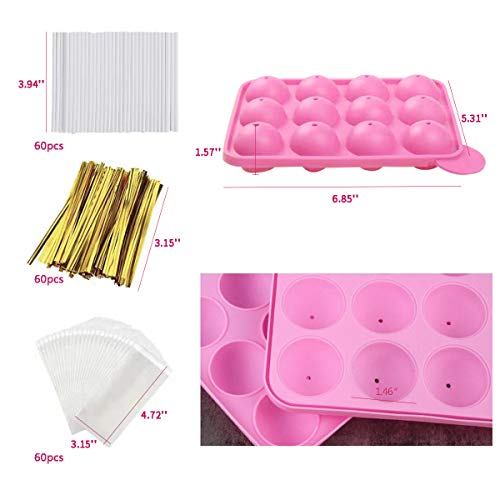 12 Capacity Silicone Lollipop Mold Set