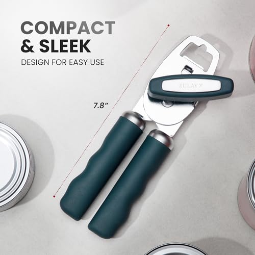 Heavy Duty Stainless Steel Can Opener Manual with Bottle Opener