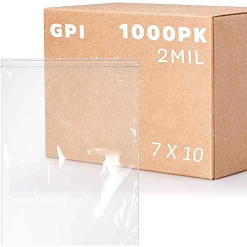 GPI 7" x 10" Zip Bags (1000 Count)