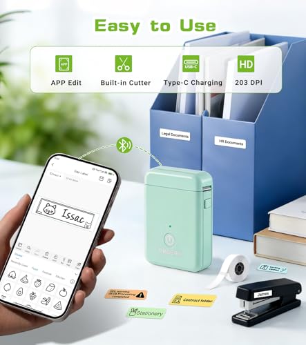 Label Maker Bluetooth Label Maker Machine with Tape
