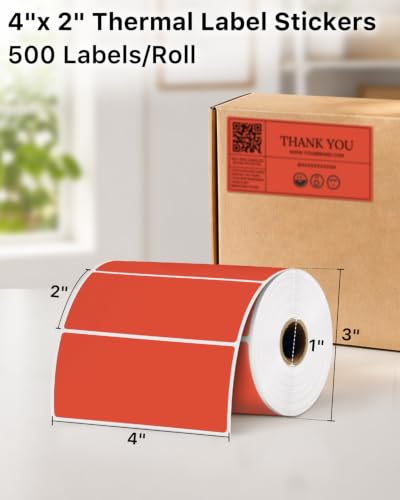 4x2 Inch Thermal Labels