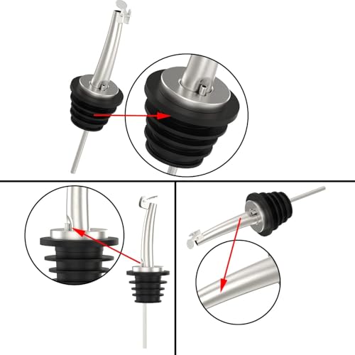 20 Pcs Oil Spout Liquor Bottle Pourer Spouts for About 3 (20 Count)