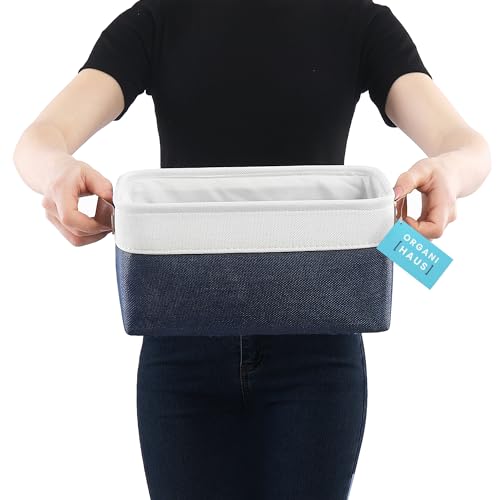12x8in Canvas Storage Baskets (3 Count)