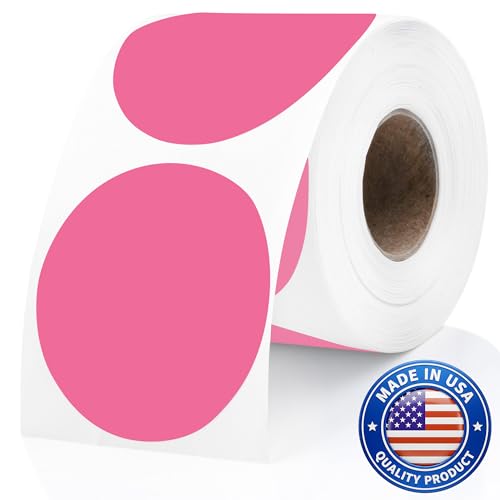 Bright Pink Thermal Labels (300 Count)