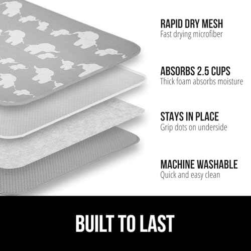 Ultra Absorbent Microfiber Dish Drying Mat