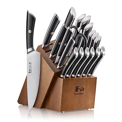 ELBERT Series German Steel Forged Knife Block Sets (20 Count)