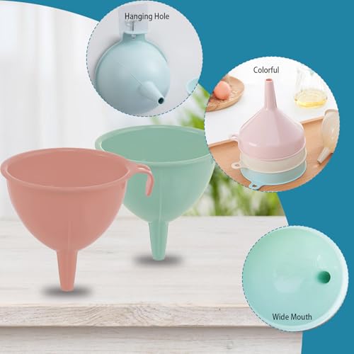 3 Piece Plastic Funnel Set