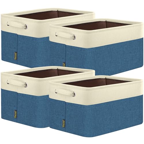 4 Pack Fabric Closet Storage Bins for Shelves (4 Count)