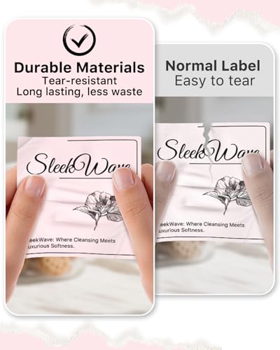 Pink 3" x 3" Square Thermal Label Stickers