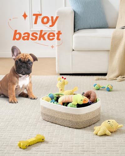 Small Woven Storage Basket for Organizing (3 Count)