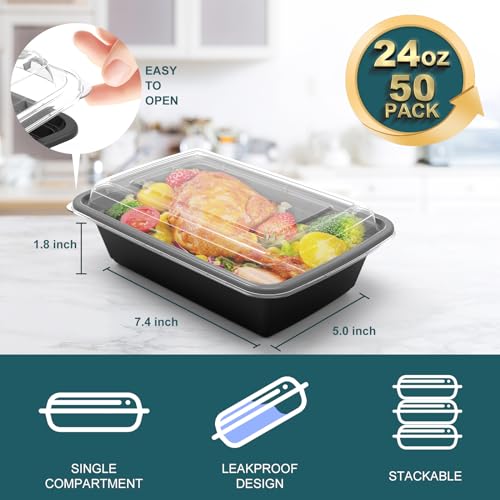 Meal Prep Containers (50 Count)
