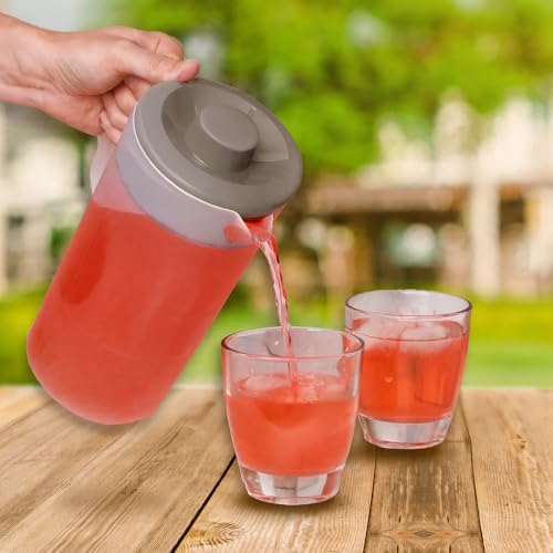 Water Pitcher with Lid 1 Gallon Pitcher BPA Free & Phthalate Free