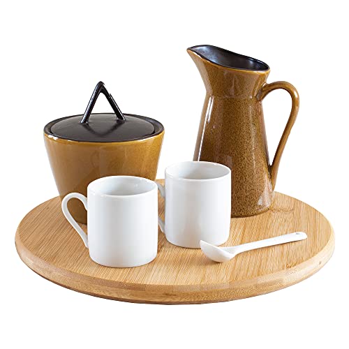 10 Inch Bamboo Lazy Susan Turntable for Kitchen