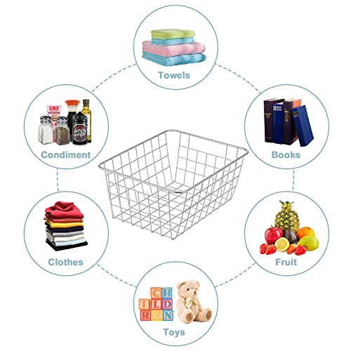 Wire Kitchen Storage Basket 4 Packs