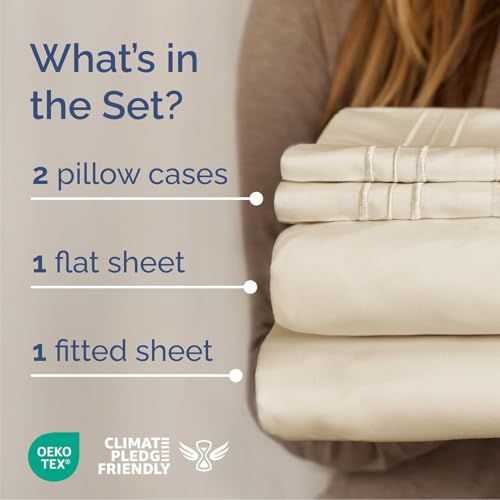 Cal King Size 4 Piece Sheet Set