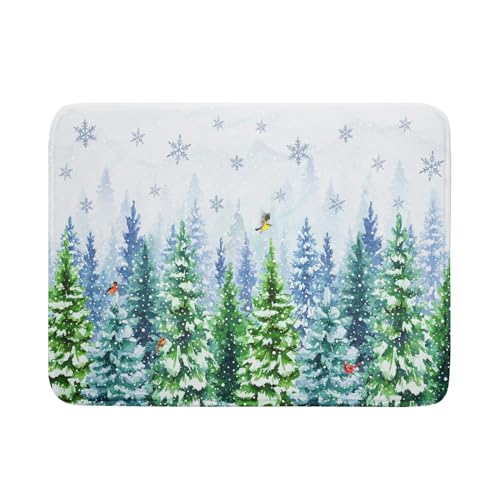 Winter Forest Dish Drying Mats