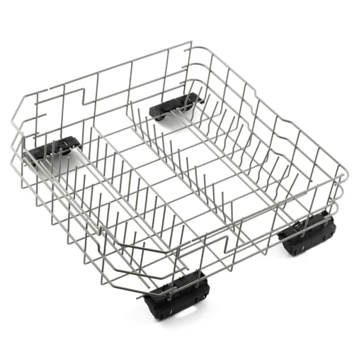 Upgraded WD28X34744 WD28X26099 Lower Rack Replacement Parts for GE Dishwasher Dishrack 20.7'' D x 21.6'' W GE GDF510PSM0SS GDF510PSJ0SS GDF510PSR0SS WD28X24396 Bottom Drawer Tray Assembly 1 Pack