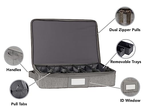 Flatware Storage Box with Removable Trays