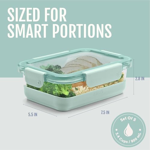 Duraglass Refresh 3.4 Cup Meal Prep Containers (5 Count)