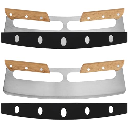 2 PCS 14 Inch Stainless Steel Pizza Cutter Rocker (2 Count)