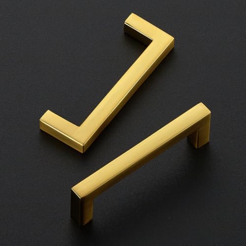 Gold Cabinet Handles Solid Cabinet Pulls (5 Count)
