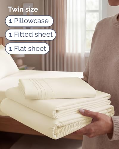 Twin Size 3 Piece Sheet Set