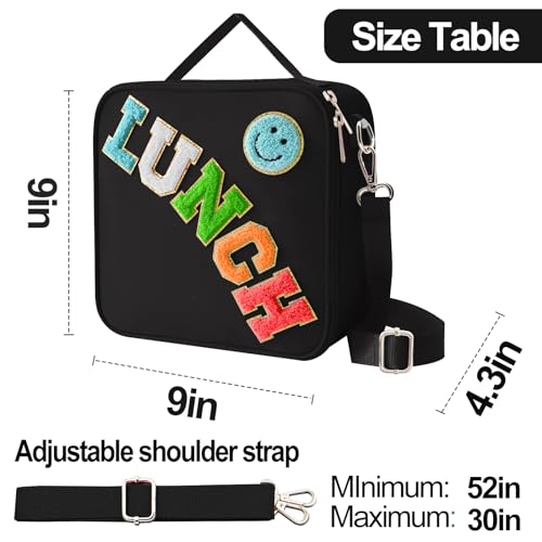 Insulated Lunch Bag With Adjustable Shoulder Strap