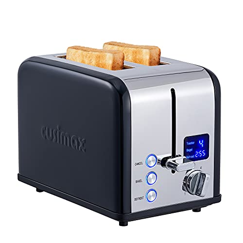 2 Slice Stainless Steel Toaster with Digital LED Display