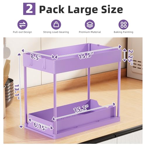 Under Sink Organizer 2 Pack (2 Count)