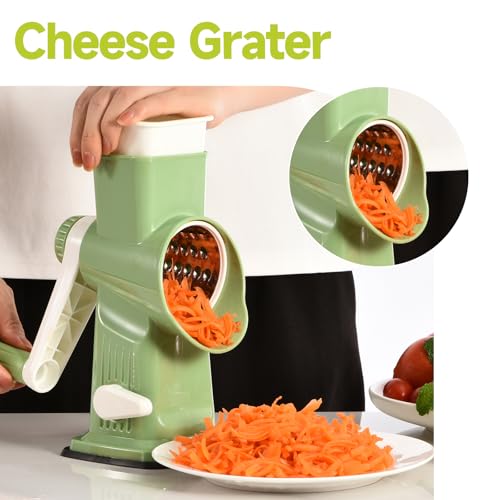 Rotary Cheese Grater Hand Crank Transparent