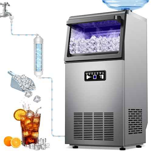 Stainless Steel Commercial Ice Maker 120LB
