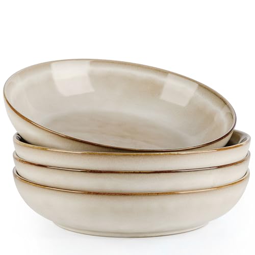 8.5’’ Ceramic Pasta Bowls Set of 4 (4 Count)