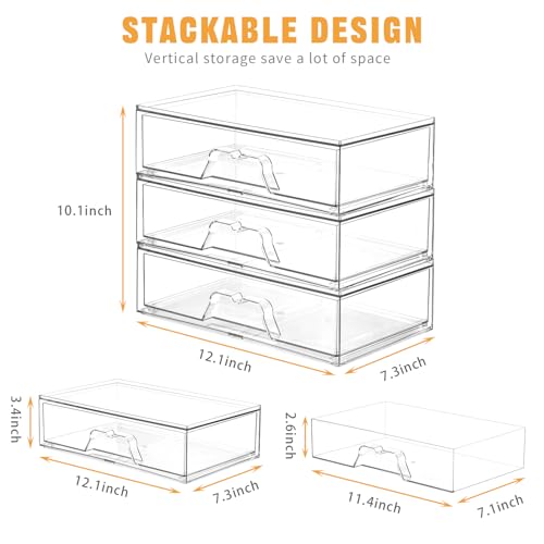 5 Pack Makeup Organizer Stackable (5 Count)