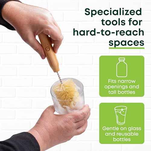 Bamboo Dish Brush Set 5 Piece