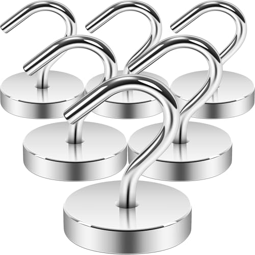 Magnetic Hooks Large Opening (6 Count)