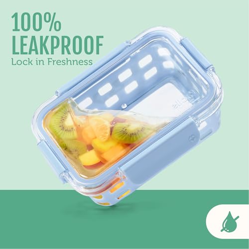 Duraglass 3.4 Cup Glass Meal Prep Containers (5 Count)