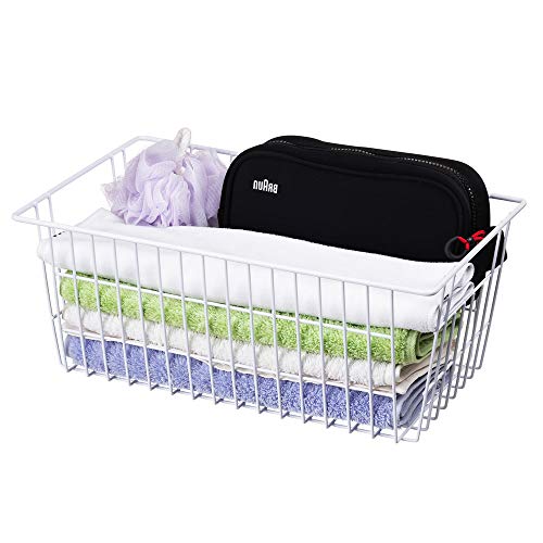 14" Freezer Baskets Wire Storage Baskets for Organizing Pantry Organization Bins Cabinets (4 Count)