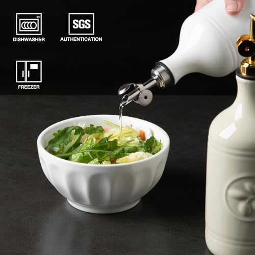 Sweejar 16 Oz Ceramic Olive Oil Dispenser Bottle