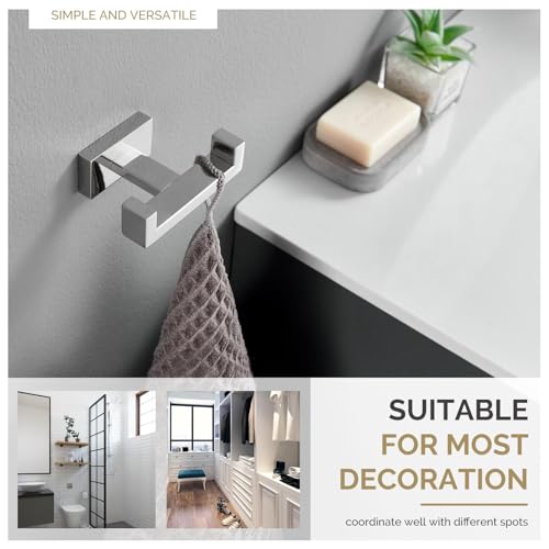 Bathroom Towel Double Hook